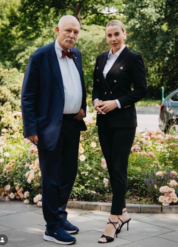 Janusz Korwin-Mikke i Marianna Schreiber