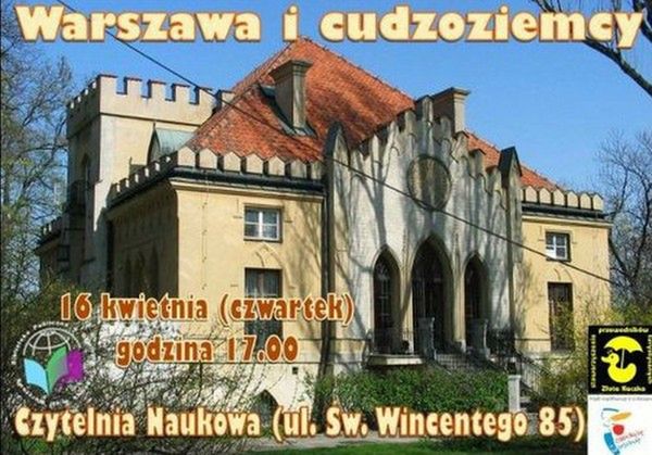 Warszawa i cudzoziemcy - prelekcja w Czytelni Naukowej