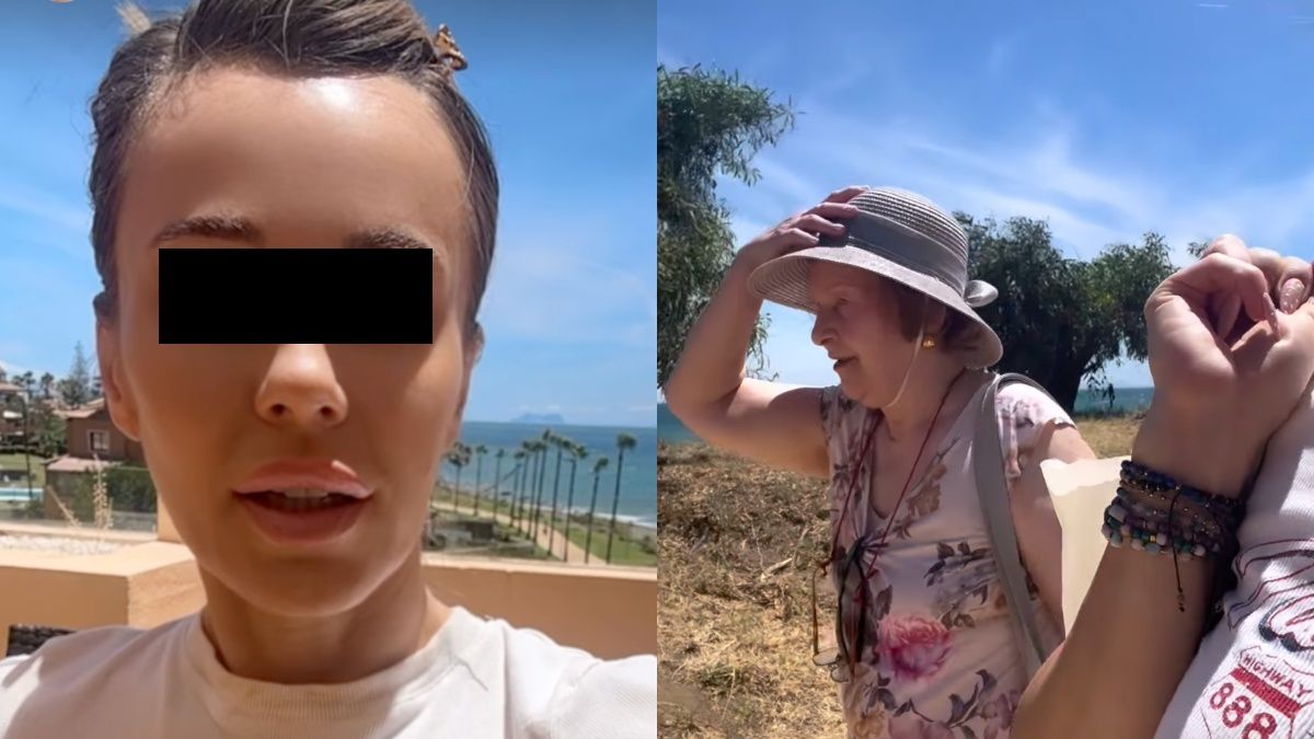 Dorota R. z mamą w Hiszpanii