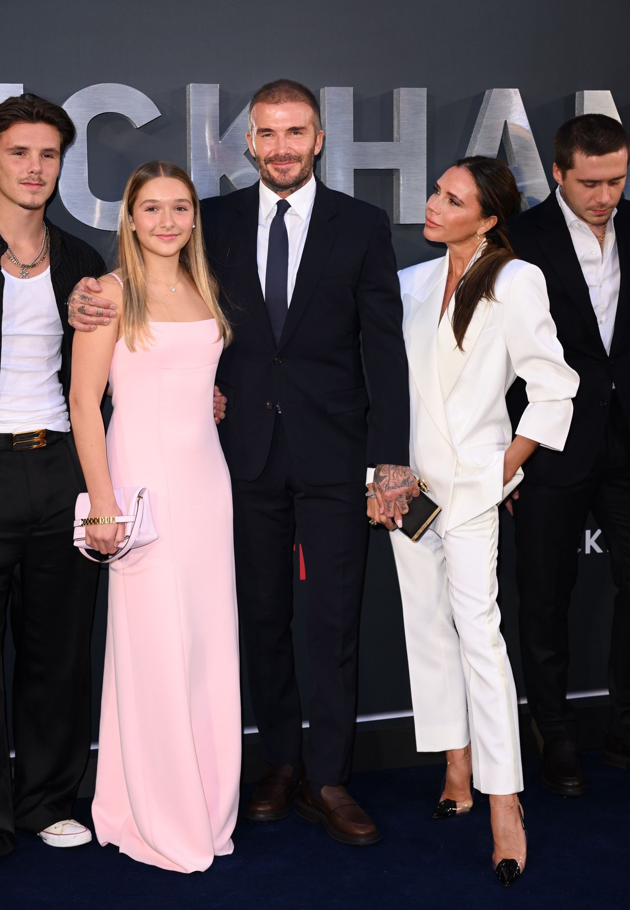 David Beckham mit seiner Familie