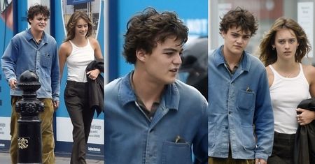 Dawno niewidziany syn Johnny'ego Deppa i Vanessy Paradis wędruje po ulicach Londynu w towarzystwie ukochanej (ZDJĘCIA)