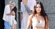 Megan Fox w staniku i szortach całuje Machine Gun Kelly'ego na pożegnanie (ZDJĘCIA)
