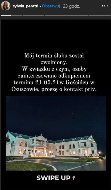 Sylwia Peretti odwołuje ślub