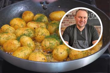 Strzelczyk tak robi młode ziemniaki. Są pyszne, kremowe w środku, a ich skórka chrupie aż miło