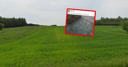 Rolnicy zrobili to na polu. Trzy słowa widać z kosmosu