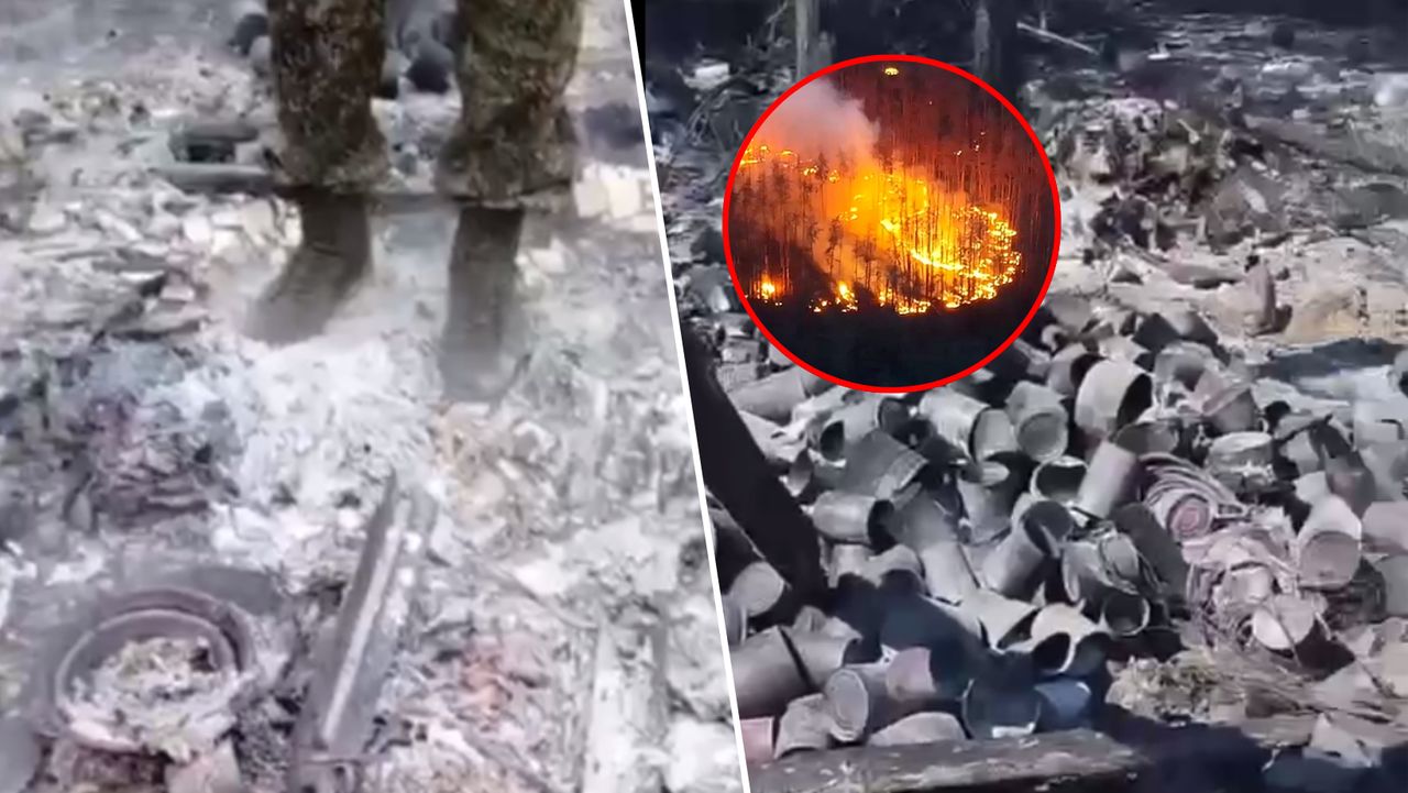 Ukrainians drop thermite. Russians: "everything burned down"