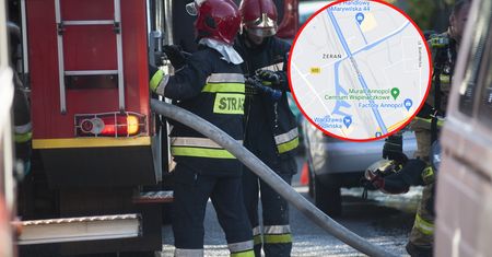 Ogień na Marywilskiej. Poranna akcja straży