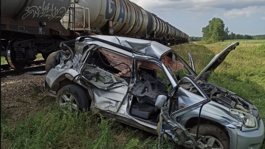 Na przejeździe kolejowym w 