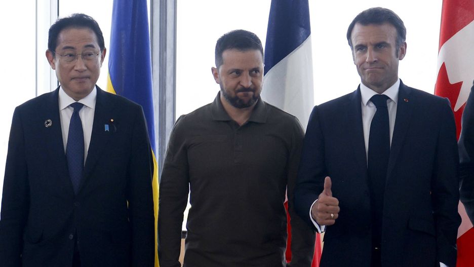 Prezydent Zełenski na szczycie G7 w Hiroszimie