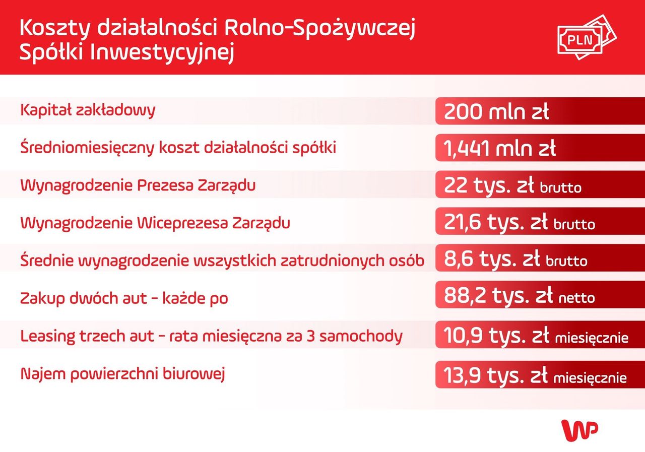 Koszty działalności RSSI w 2023 roku