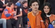 Kylie Jenner i Timothée Chalamet migdalą się na meczu koszykówki. Słodziaki?