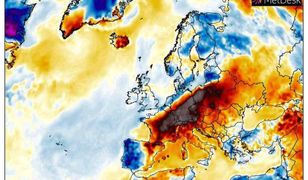 Mapa upałów w Europie. Nad Polską niemal czarno