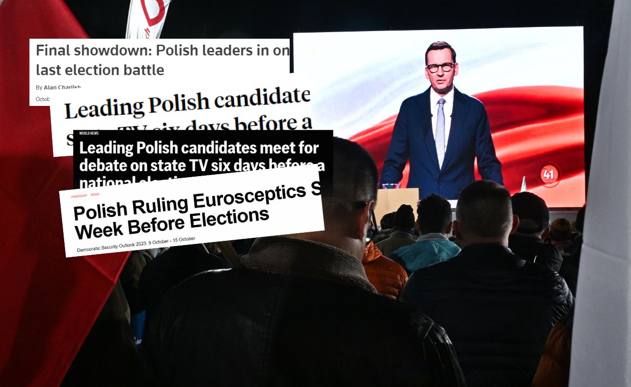 Światowe media o debacie w TVP: "farsa". Zauważyli nieobecność Kaczyńskiego