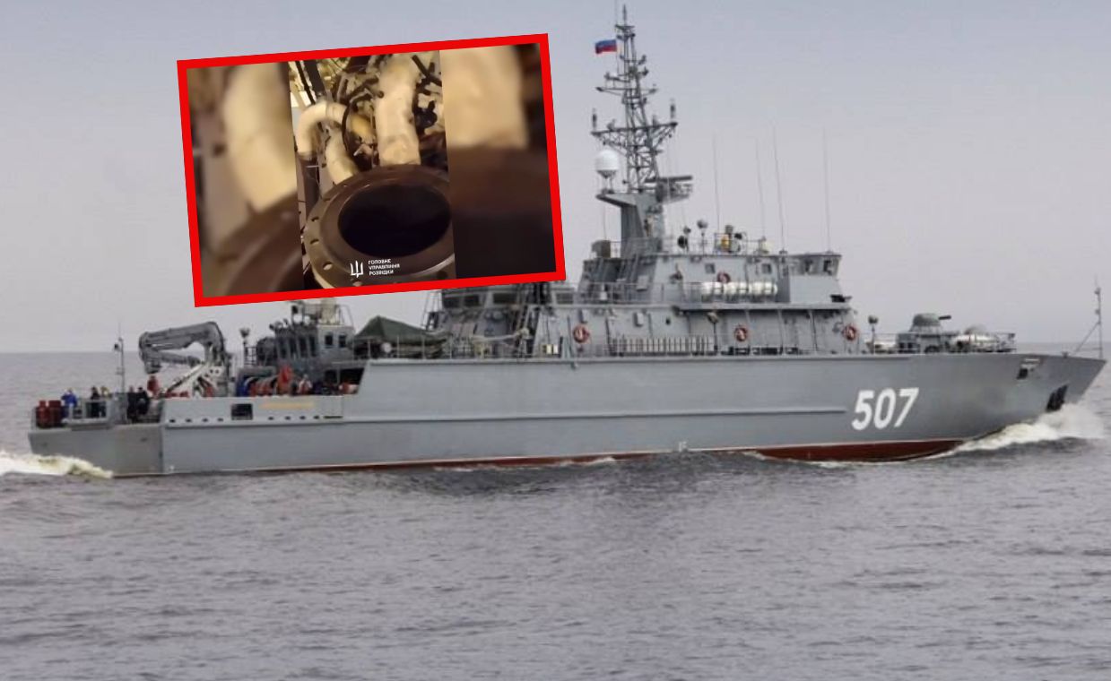 They damaged another Russian ship. "It choked"