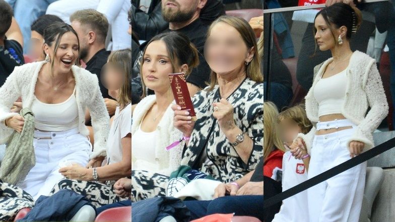 Marina Łuczenko kibicuje reprezentacji Polski z rodziną