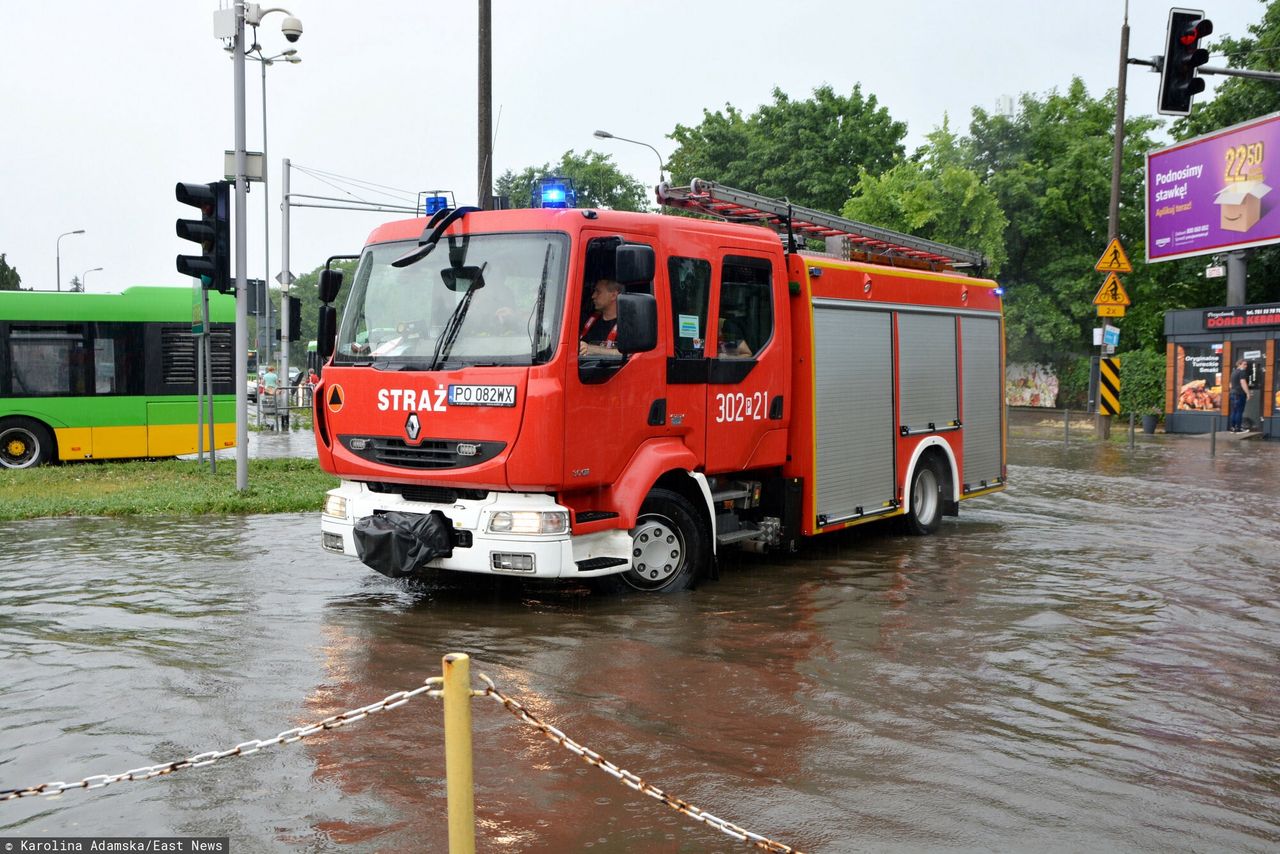 Gdzie jest burza? Dane PSP: szybko rośnie liczba interwencji