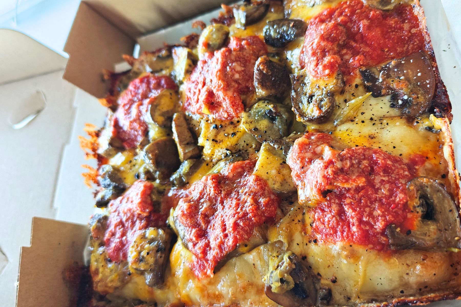 Pizza grzybowa - test pizzy