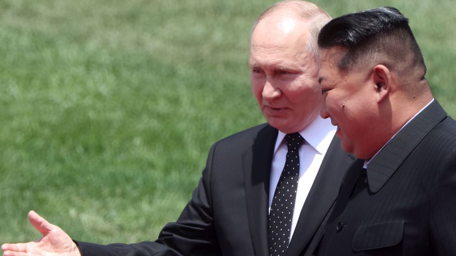 Władimir Putin i Kim Dzong Un
