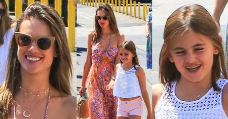 Alessandra Ambrosio cieszy się z zakupów z córką