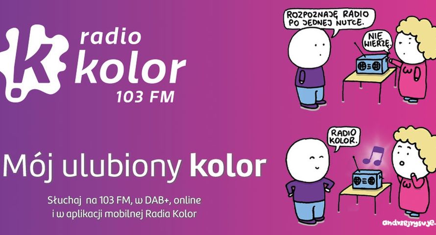 Andrzej Rysuje w nowej odsłonie kampanii Radia Kolor "Mój ulubiony kolor"