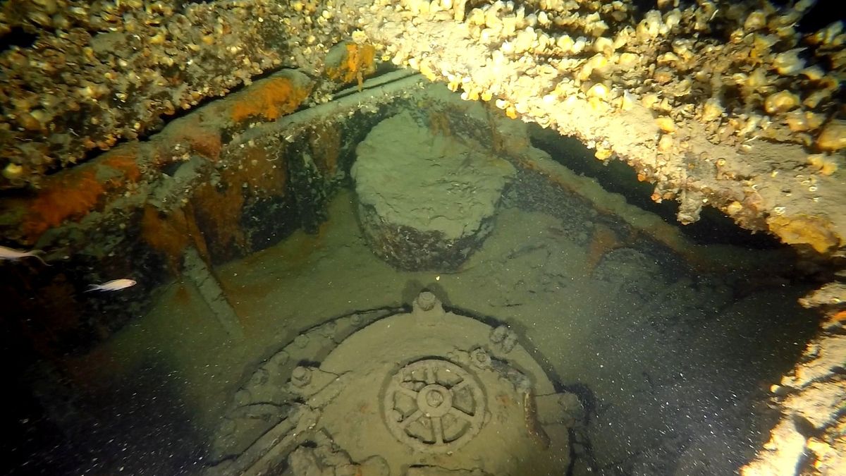 Fragment wraku okrętu HMS Triumph