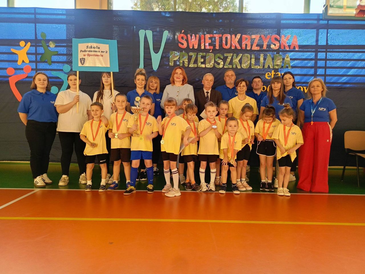 Opatów: Sportowe emocje. Powiatowy etap IV Świętokrzyskiej Przedszkoliady wygrali uczniowie ze Szkoły Podstawowej numer 2