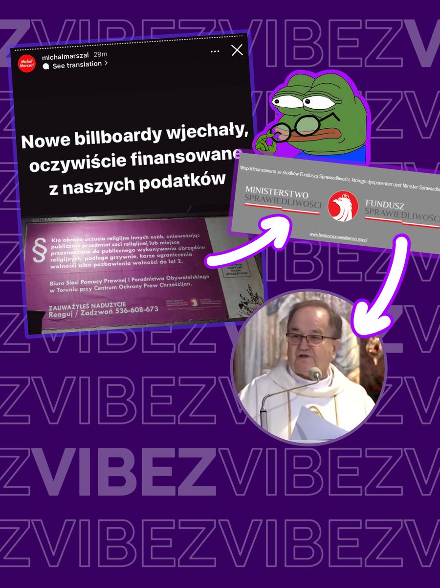 bilbordy "Centrum Ochrony Praw Chrześcijan" od fundacji Ojca Rydzyka