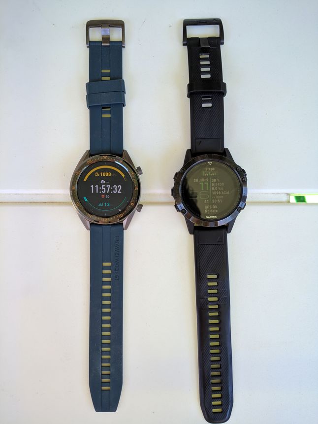 Huawei Watch GT vs Garmin Fenix 5