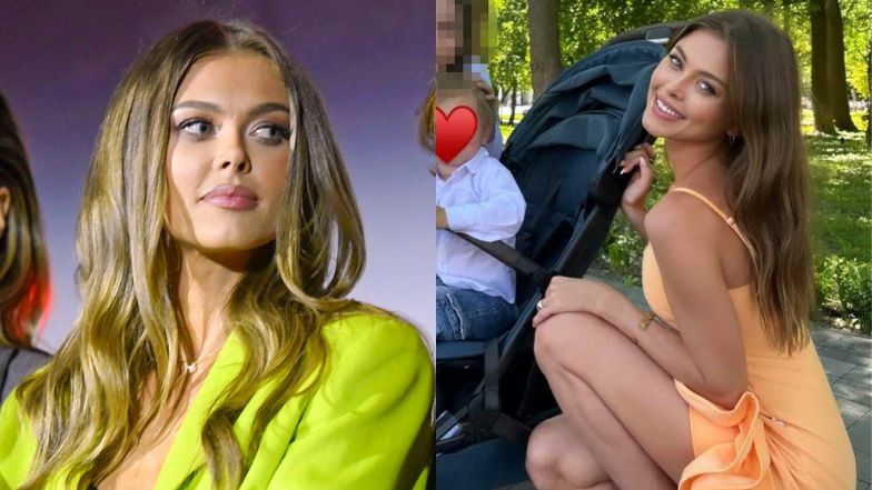 Joanna Opozda przyszła na komunię w ŻARÓWIASTEJ MINI (FOTO)