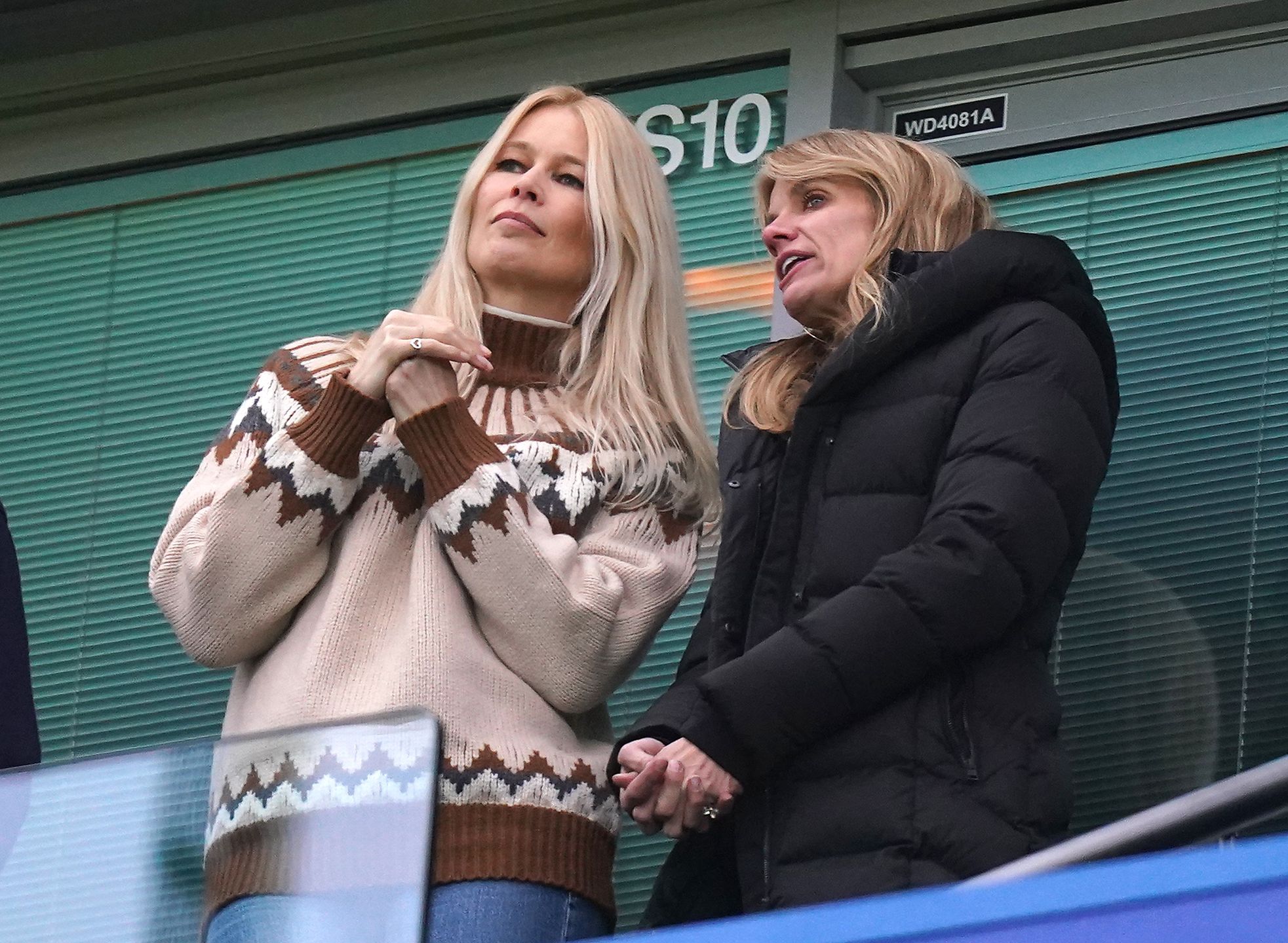 Claudia Schiffer na meczu