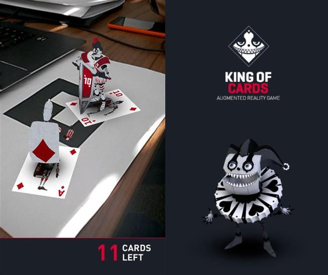 King of Cards - tradycyjna gra karciana w rozszerzonej rzeczywistości na Windows Phonie 2