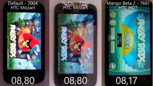 Szybkość WP7 Mango na przykładzie Angry Birds 1