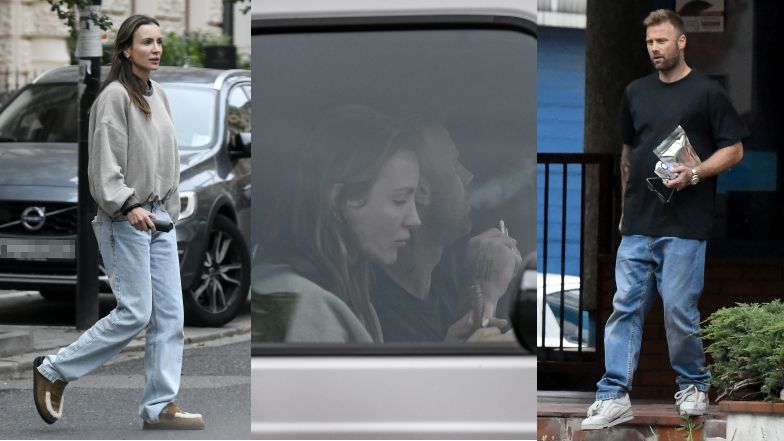 Sara i Artur Borucowie "przyłapani" na załatwianiu sprawunków na mieście