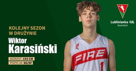 Wiktor Karasiński zostaje w Lubliniance KUL Basketball na drugi sezon