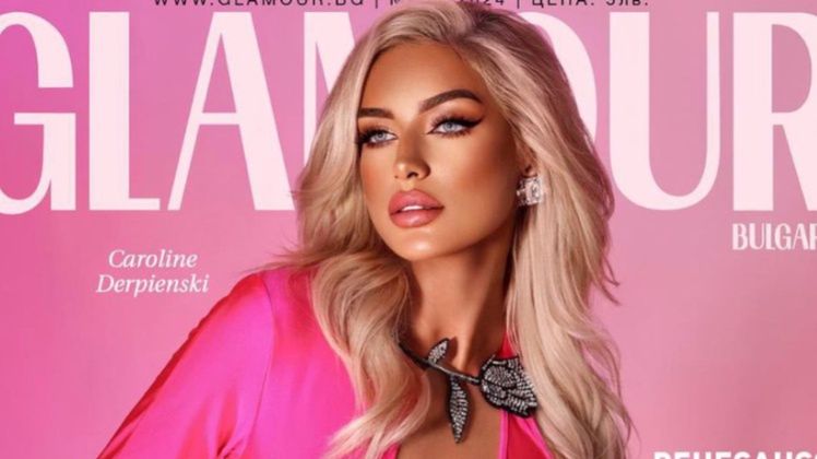 Caroline Derpienski trafiła na okładkę bułgarskiego "Glamour"
