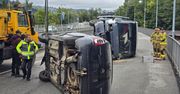 Zakopane: Trwają przygotowania do wielkich ćwiczeń ratunkowych. Autobus przewrócony na wiadukcie