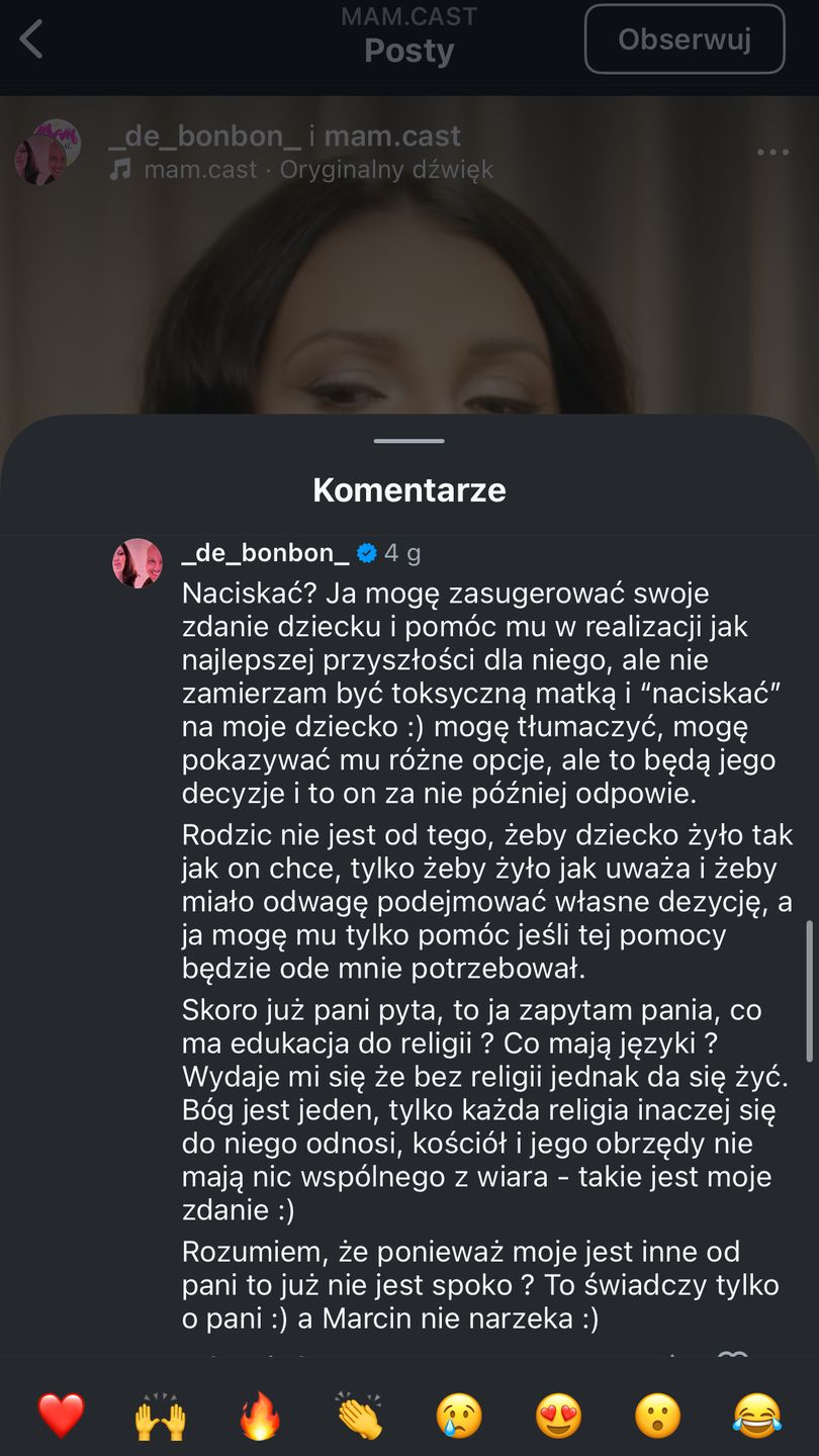 Ukochana Marcina Hakiela kontra internautki