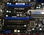 Płyta MSI P55-GD65 dla Core i5 sfotografowana