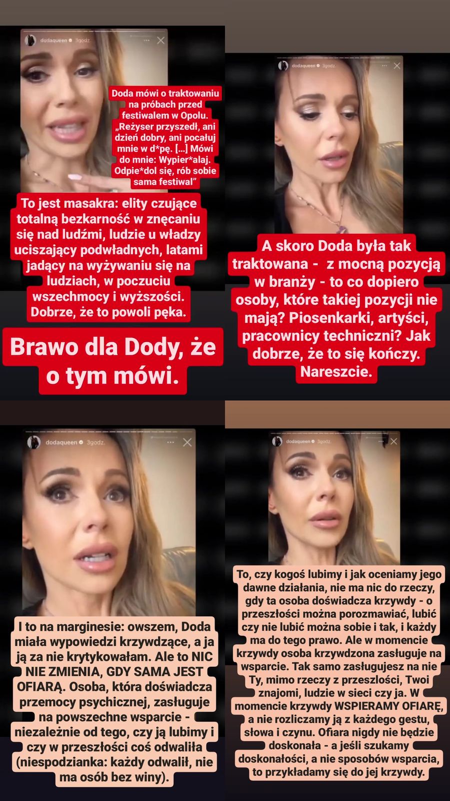Maja Staśko skomentowała dramę między Dodą a TVP