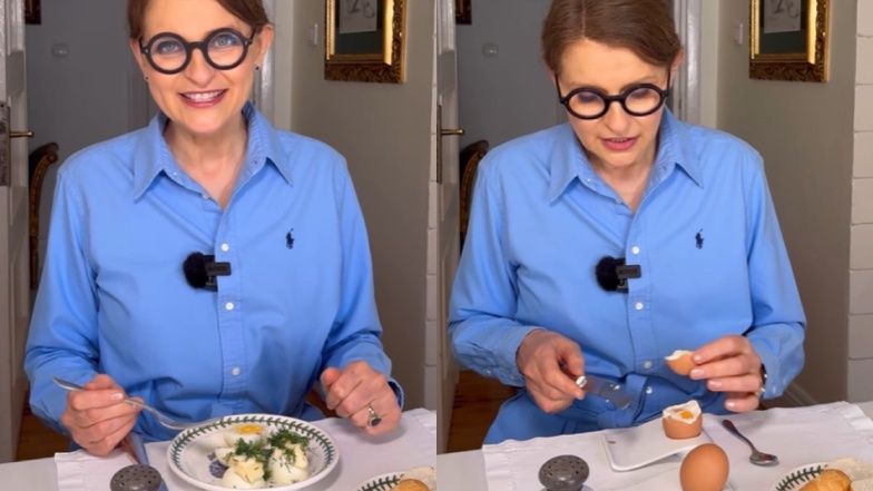 Kamińska-Radomska tuż przed Wielkanocą instruuje, jak jeść jajka