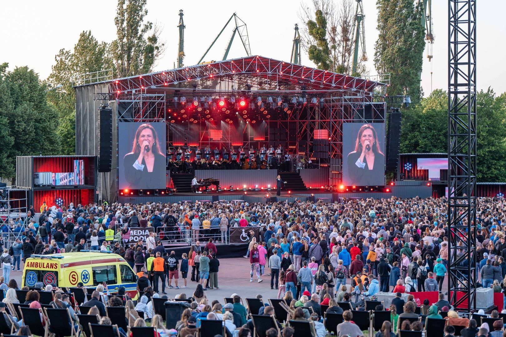 Koncert na Placu Zebrań Ludowych w Gdańsku