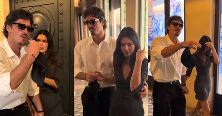 Kendall Jenner i Jacob Elordi PRZEDZIERALI SIĘ przez tłum paparazzi w Paryżu. Wkurzony aktor PRZEGANIAŁ fotoreporterów (WIDEO)