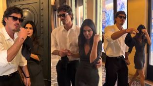 Kendall Jenner i Jacob Elordi PRZEDZIERALI SIĘ przez tłum paparazzi w Paryżu. Wkurzony aktor PRZEGANIAŁ fotoreporterów (WIDEO)