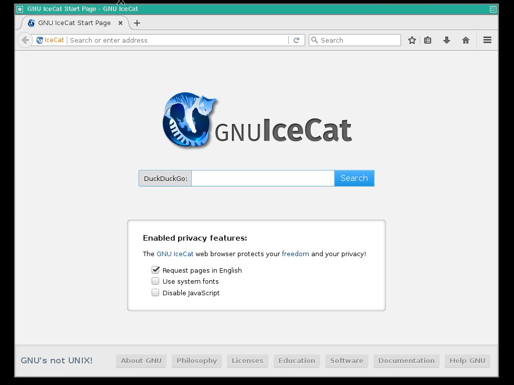 IceCat na wolnym Slackware