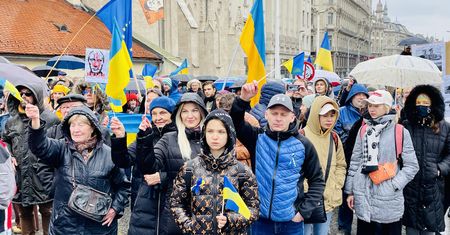WP z Budapesztu: Proukraiński protest. "Orban, przestań wspierać morderców"
