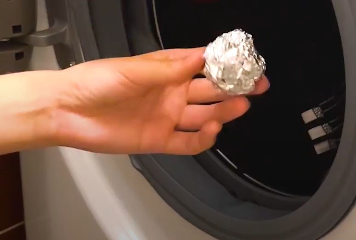 Eight uses for aluminum foil. Throw it in the washing machine and see what happens.