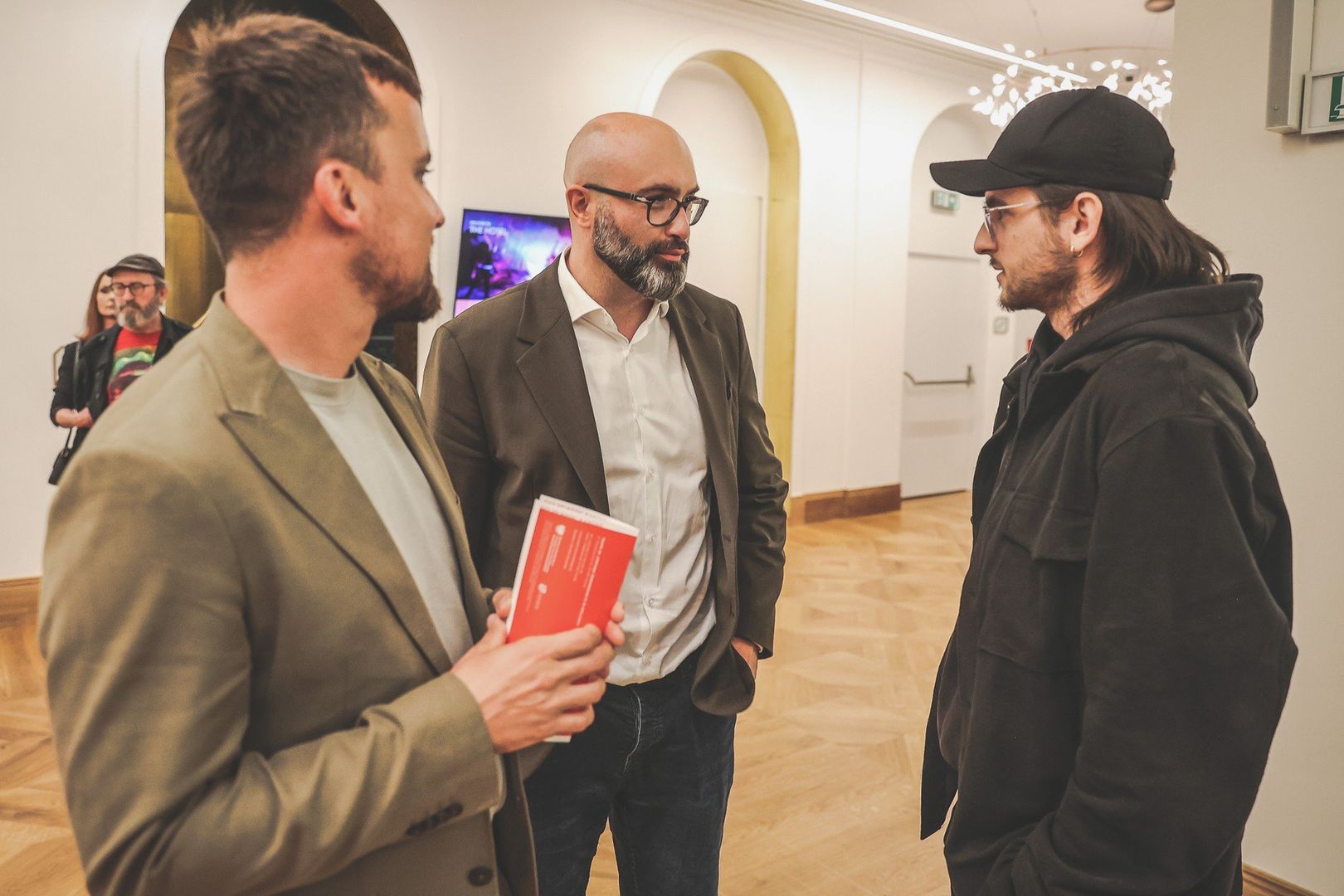 Jarosław Rafalski, Michał Kotański i dramaturg Paweł Sablik