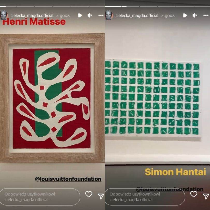 Magdalena Cielecka zwiedza paryską galerię