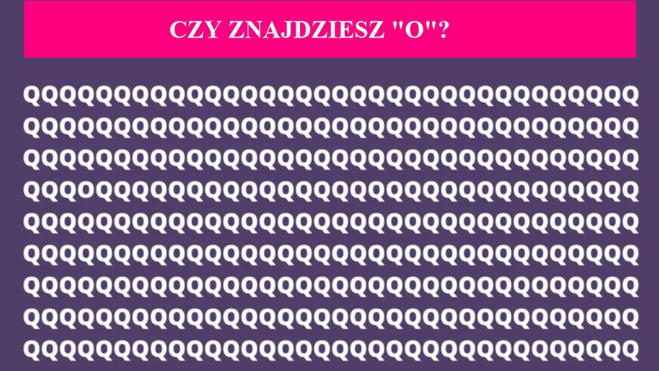 Szybki test na spostrzegawczość. 95 proc. ludzi nie da rady