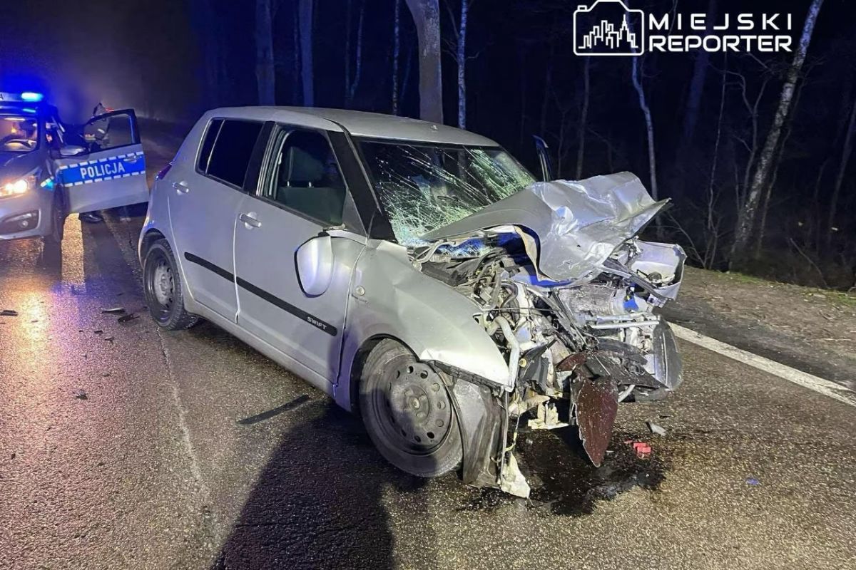 Dopiero zaczynał karierę w policji. Spowodował wypadek. Miał 2 promile